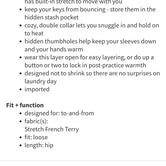 COPY - Lululemon To Class Jacket - Picture 6 of 6